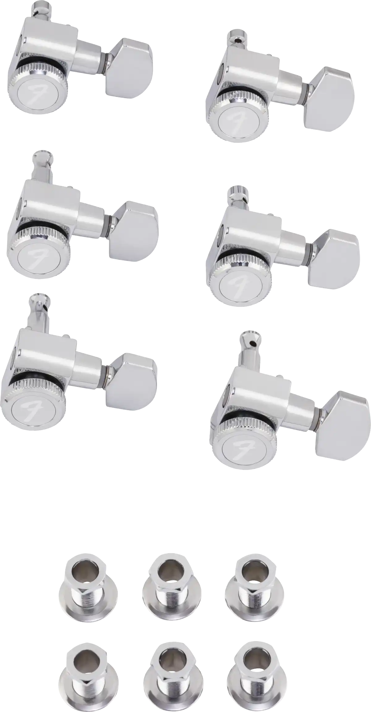 Fender Locking Stratocaster®/Telecaster® Staggered Tuning Machines Polished Chrome